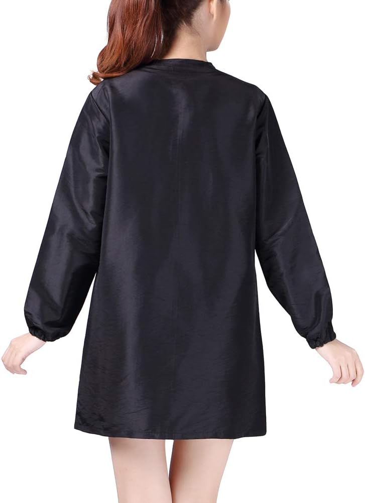 KAHOT Chaqueta profesional de estilista para peluquería, uniforme de cosmetología, con cremallera, para peluquería, ropa de trabajo, belleza, spa,