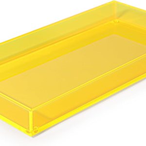 Bandeja de tocador de acrílico, bandeja decorativa para baño, perfume, joyería, bandeja de maquillaje para aparadores, organizador de escritorio Bandeja de tocador de acrílico, bandeja decorativa para baño, perfume, joyería, bandeja de maquillaje para aparadores, organizador de escritorio