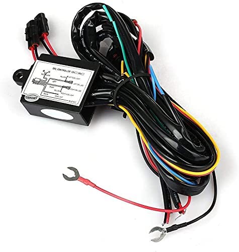 DRL Controller Harness Universal LED Daytime Running Light 12V Automotive Relay Control Switch for Auto Car Automatic ONOff Controller Module Box
