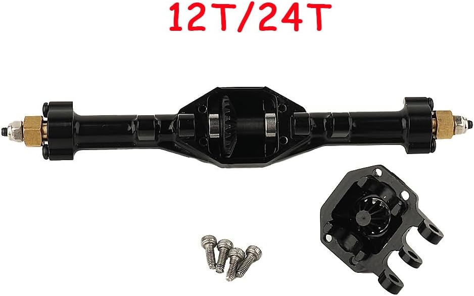 ZXYRC TRX4M – Juego completo de eje RC delantero y trasero de latón pesado para 118 RC Crawler TRX4-M Bronco Defender Piezas de actualización de