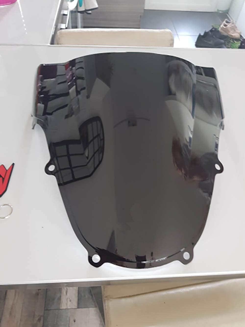 Para Suzuki GSXR 1000 600 750 R K1 K2 gsxr 600 750 1000 R k1 k2 2000 2001 2002 00 01 02 parabrisas negro doble burbuja