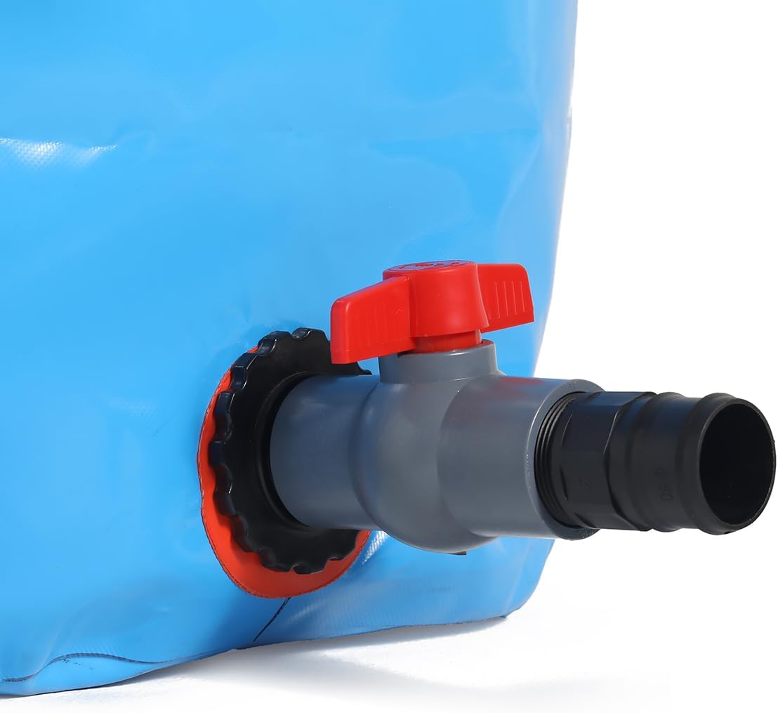 Vejiga de tanque de agua, contenedores de almacenamiento de vejiga de agua portátiles plegables de gran capacidad con espitas y kit de