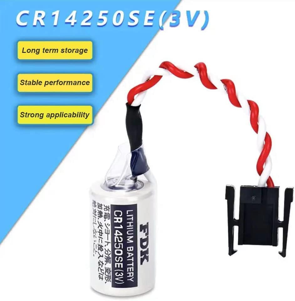 XIAOXX – Paquete de 3 baterías de litio CR14250SE de 3 V 1000 mAh CR14250SE 12AA para fuente de alimentación de respaldo FDK 1747-BA con enchufe