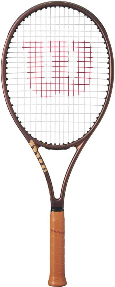Wilson Pro Staff X v14 – Raqueta de tenis con cuerda de raqueta Syn Gut de 0.56 oz a tensión de rango medio en tu elección de colores, potencia