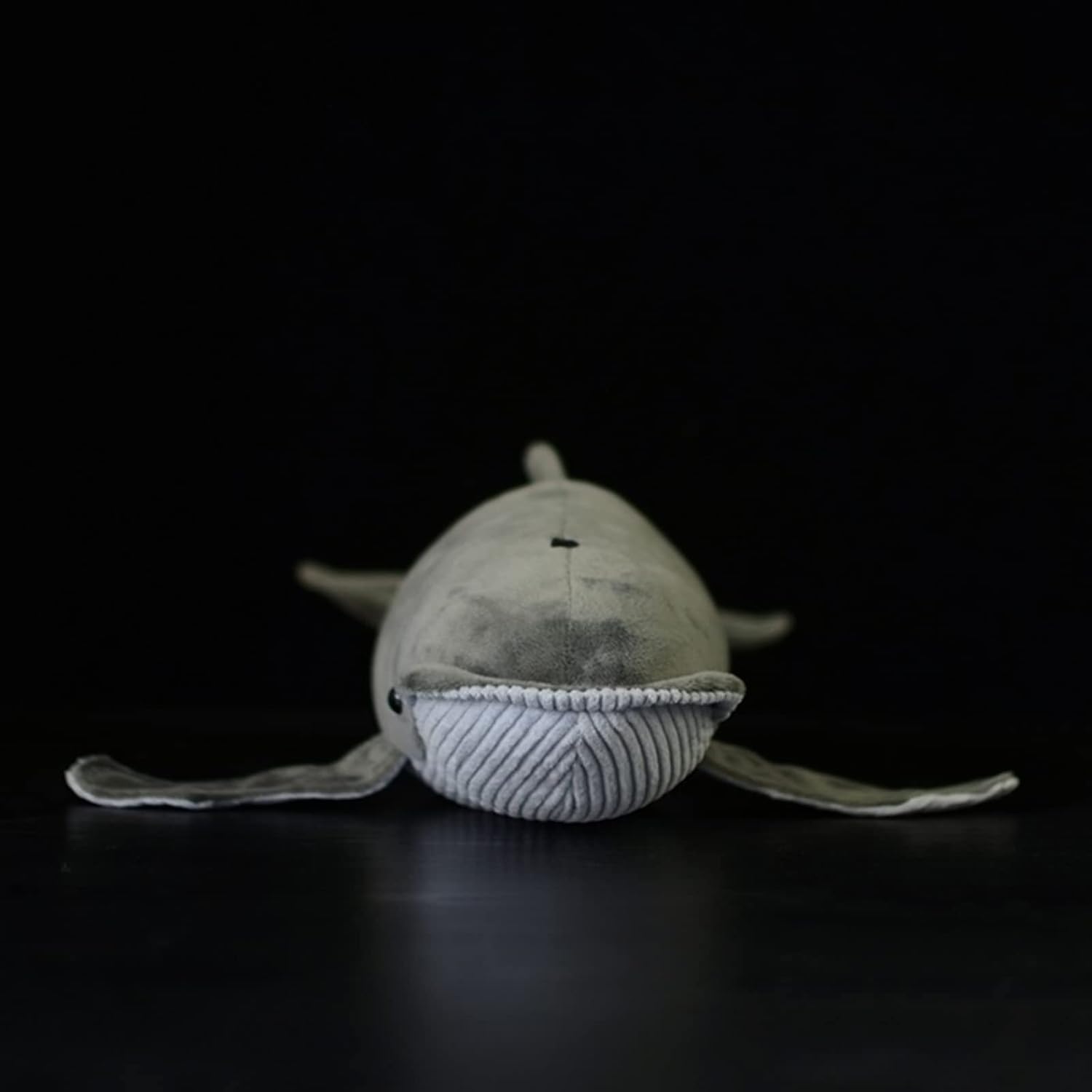 Juguete de peluche de ballena barbada de simulación, ballena barbada gris, animal de peluche suave, juguete realista de 20 pulgadas, relleno de