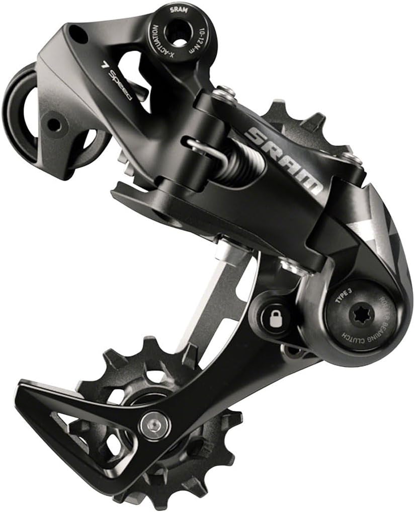SRAM Cambio trasero X01 DH – 7 velocidades, jaula media, negro, con embrague, A3
