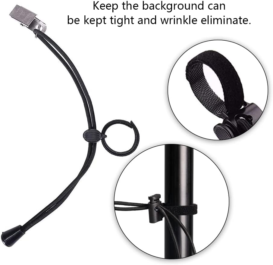 MEHOFOND 12 clips de soporte para telón de fondo, abrazaderas laterales, clip para estudio fotográfico, accesorios multifuncionales, soporte para