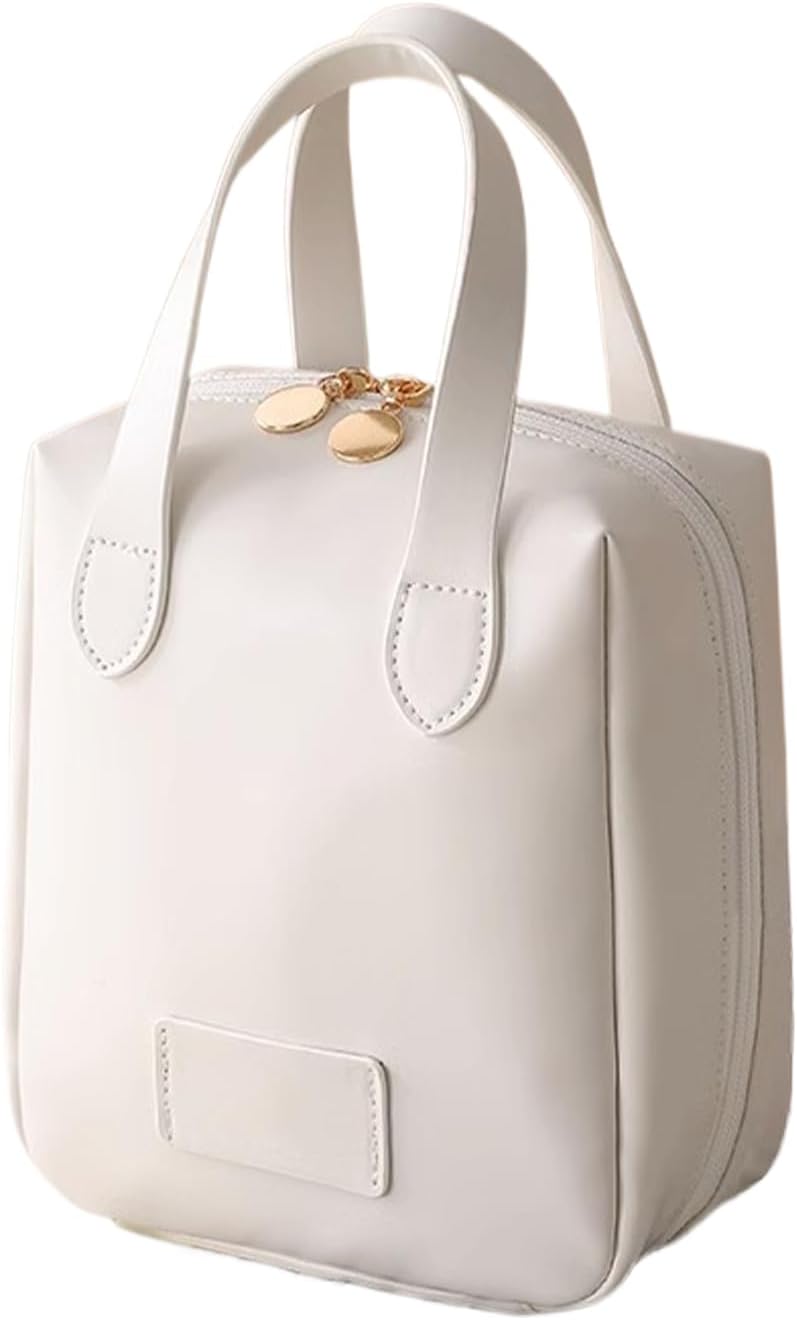 Atlodas Bolsa de maquillaje premium, bolsa de cosméticos portátil para mujeres con compartimentos, bolsa de maquillaje de viaje de gran capacidad