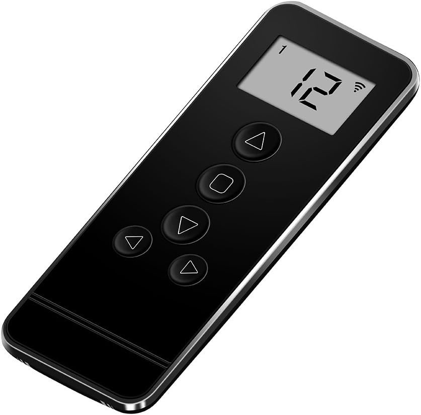 Control remoto de 14 canales RF 433.92 Control remoto para persianas y persianas motorizadas de Windows, negro
