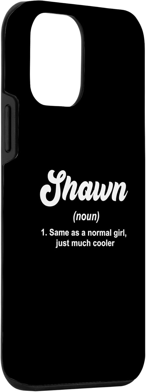 Funda para iPhone 12 mini Shawn Noun Definición personalizada con nombre Shawn
