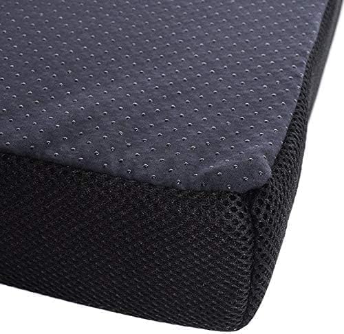 Cojines de asiento para sillas de oficina, cojín de asiento portátil de espuma viscoelástica para coxis, parte inferior antideslizante con asa de