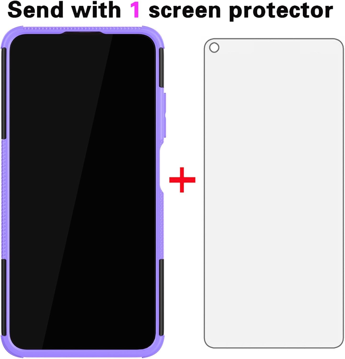 Asuwish Funda de teléfono para Xiaomi Redmi Note 9T9 5G con protector de pantalla de vidrio templado y soporte delgado híbrido resistente resistente