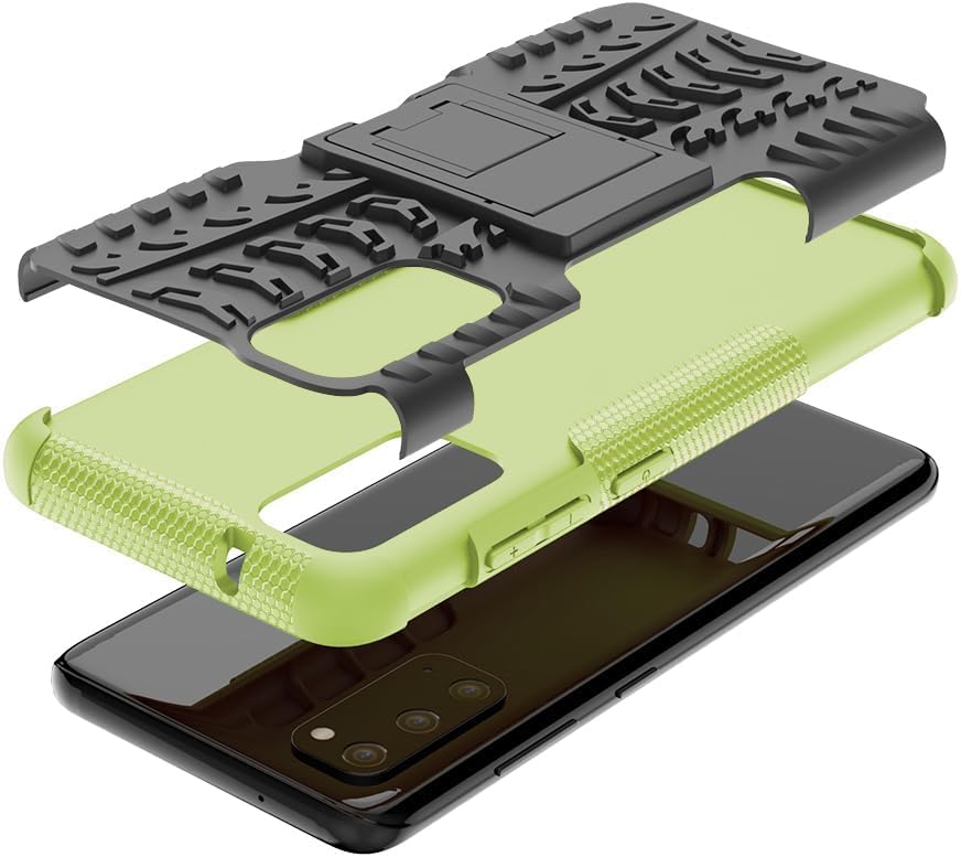 Asuwish Funda de teléfono para Samsung Galaxy S20 5G de 6.2 pulgadas con protector de pantalla de vidrio templado y soporte delgado, híbrida,