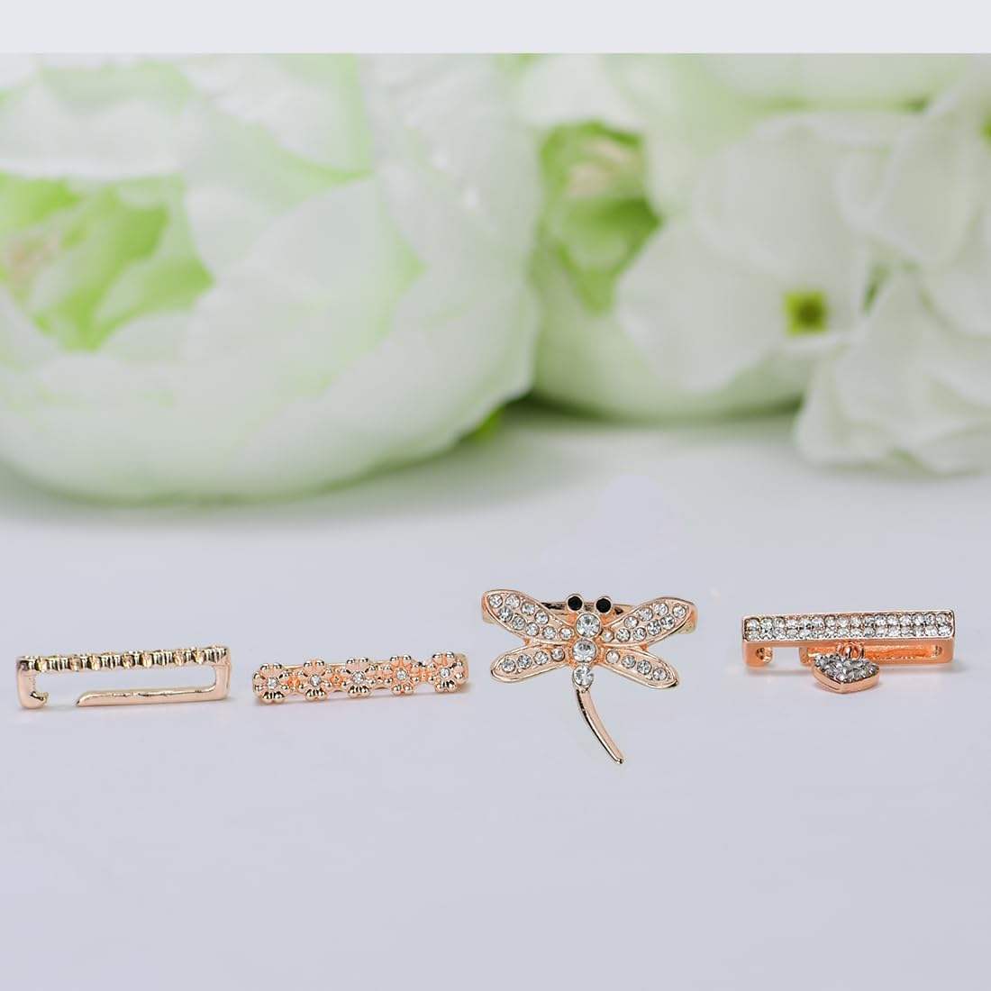 Dijes decorativos de diamantes para mujer, anillos decorativos de diamantes para correas de Apple Watch de 1.929 in, 1.772 in, 1.732 in, 1.654 in,