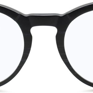 Lentes de luz azul redondos negros para hombres y mujeres para lucir modernos con visión clara, anteojos de lectura resistentes y duraderos para Lentes de luz azul redondos negros para hombres y mujeres para lucir modernos con visión clara, anteojos de lectura resistentes y duraderos para