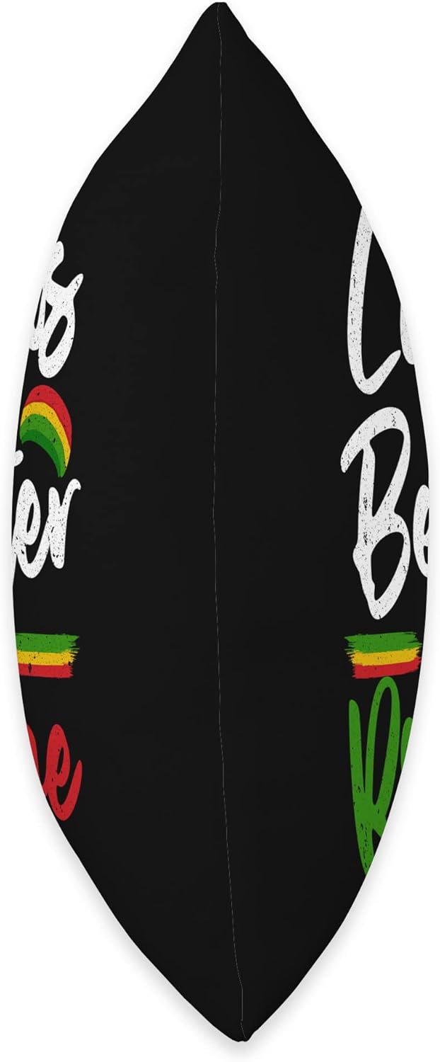 Reggae Gift Rasta Jamaican Accessories & Stuff Divertido diseño jamaicano para hombres y mujeres, almohada de reggae y amantes de la música rasta,