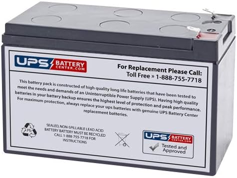 UPSBatteryCenter – Batería compatible de 12 voltios para retroexcavadora con batería Wonderlanes Ride-On 12V 7.2Ah
