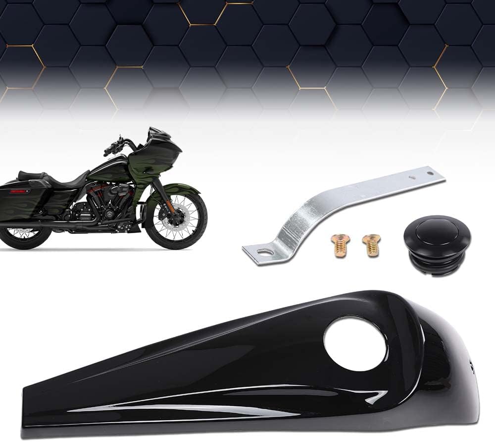 PIT66 Consola de combustible Dash + cubierta de tapa de tanque de gasolina compatible con Harley Electra Road Glide Touring 2008-2022