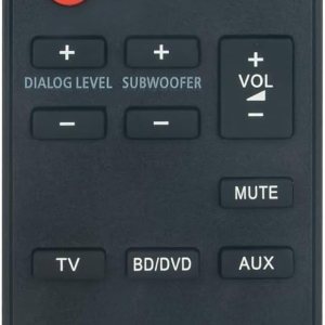 N2QAYC000064 Mando a distancia reemplazado adecuado para Panasonic SU-HTB20 SC-HTB20 SU-HTB20P Sistema de audio de cine en casa Altavoces de cine en N2QAYC000064 Mando a distancia reemplazado adecuado para Panasonic SU-HTB20 SC-HTB20 SU-HTB20P Sistema de audio de cine en casa Altavoces de cine en