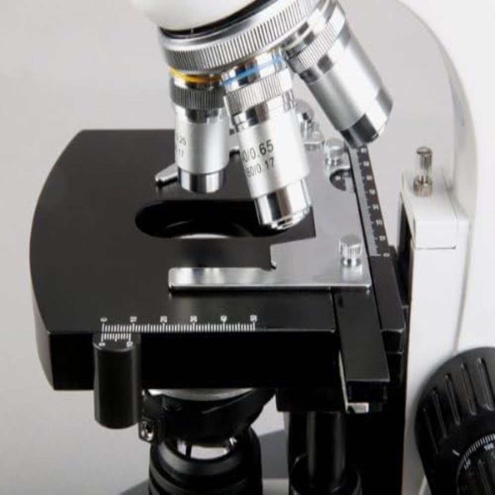 AmScope Microscopio compuesto trinocular digital T360B-10M, aumento 40X-2000X, oculares WF10x y WF20x, Brightfield, iluminación LED, condensador