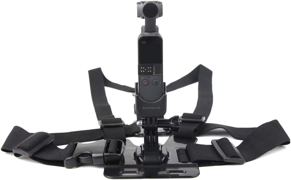 Banda de pecho ajustable 2023 + adaptador para DJI Osmo Pocket, soporte de adaptador de expansión para cinturón de abrazadera de mochila