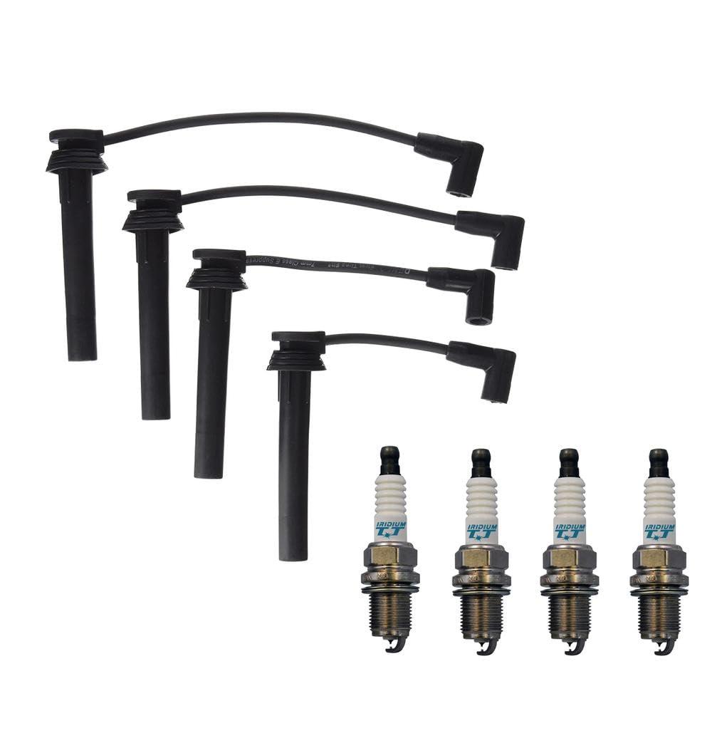 Ignition Wire Kit 7mm 4 Pieces Iridium TT Gap 0.040