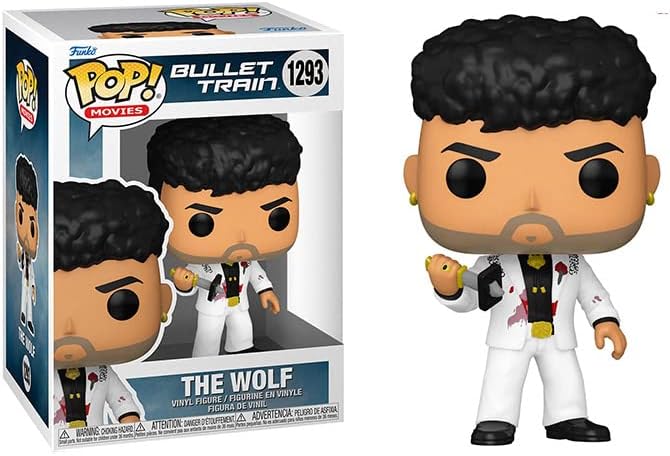 POP Bullet Train – Figura de vinilo The Wolf Funko (paquete con funda protectora de caja compatible), multicolor, 3.75 pulgadas