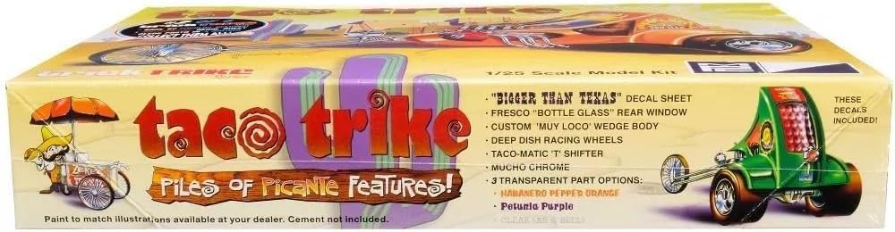MPC Taco Trike (Trick Trikes Series) Kit de modelo a escala 125, blanco (MPC893)