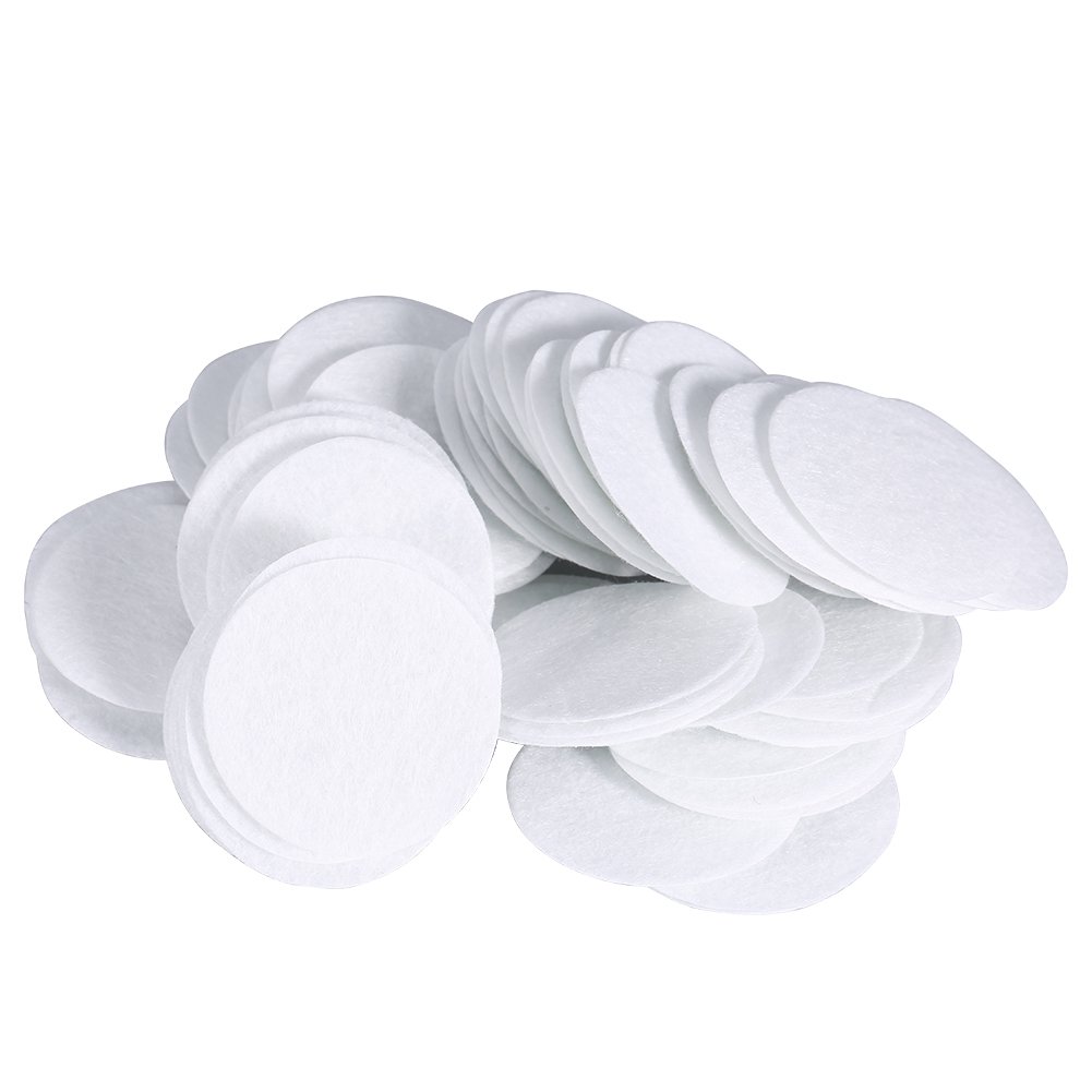 100 filtros de algodón, filtro de repuesto de algodón, filtro de esponja de 7 diámetros diferentes para varios tipos de máquina de belleza, máquina