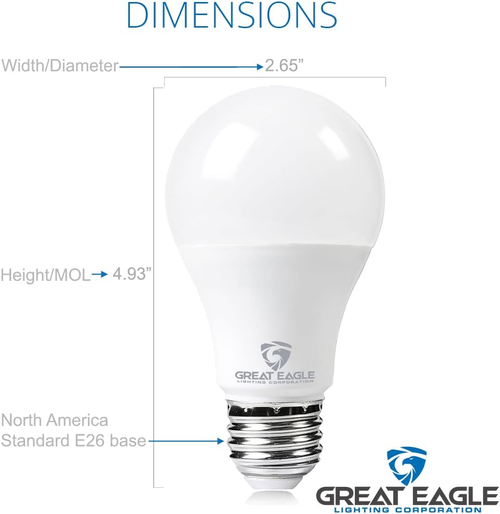 Great Eagle – Bombilla LED A21 de 200 W, intensidad regulable , 2DA21ED2340A