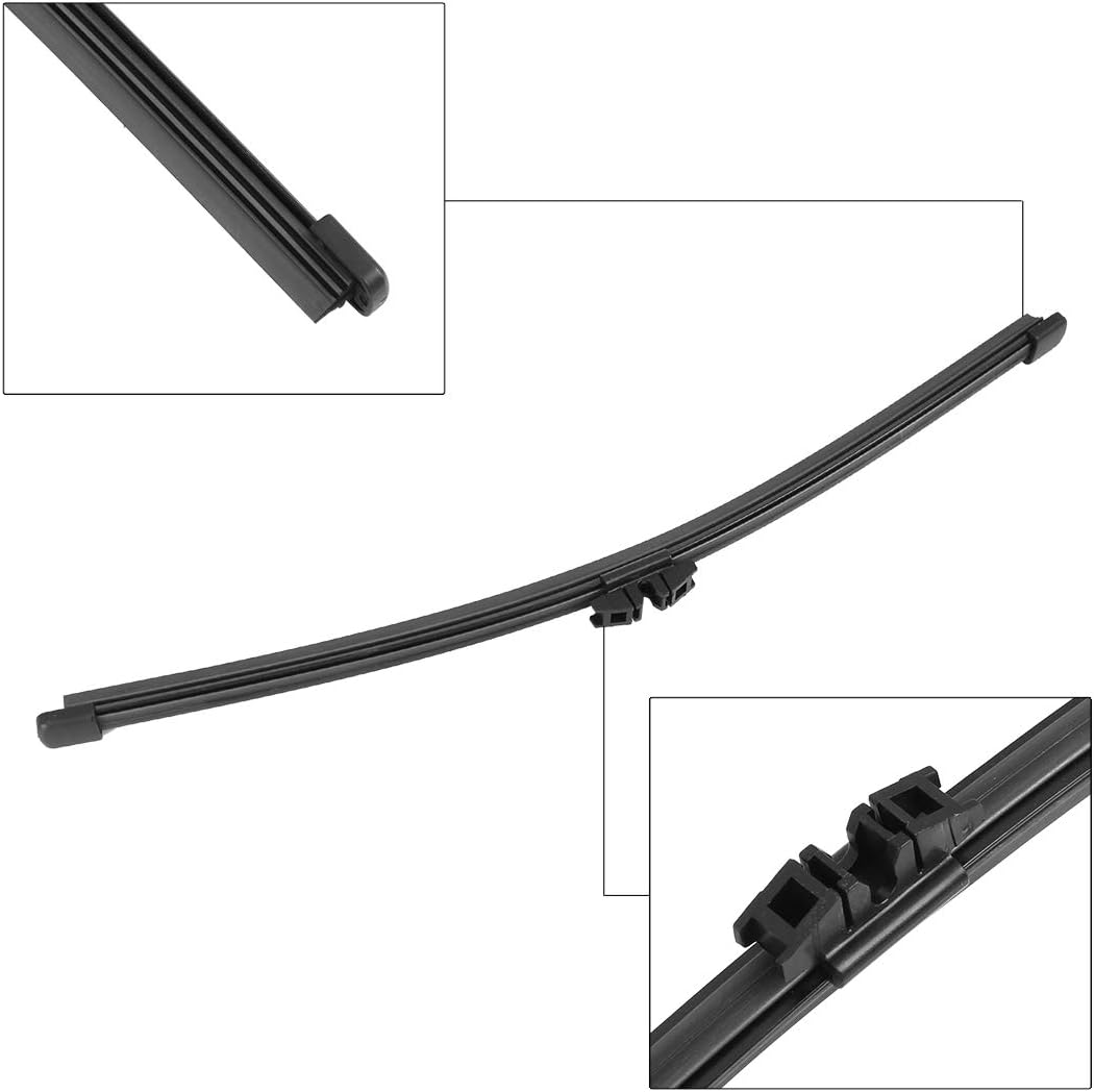 X AUTOHAUX Rear Windshield Wiper Blade Arm Set 305mm 12 Inch for BMW 3 Series F31 2011 2012 2013 2014 2015 2016 2017 2018 2019