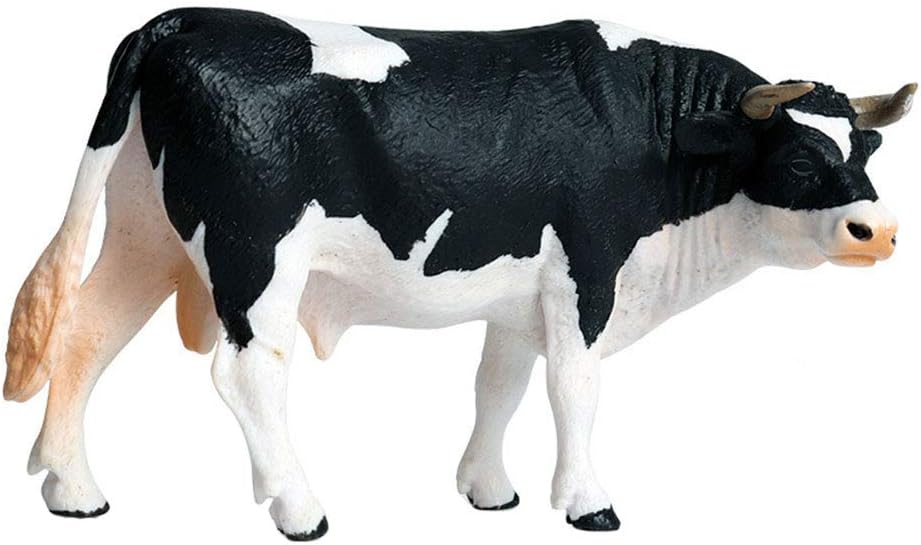 FLORMOON Holstein – Figuras de toro realistas, juguetes educativos tempranos, proyecto de ciencia, regalo de cumpleaños para niños