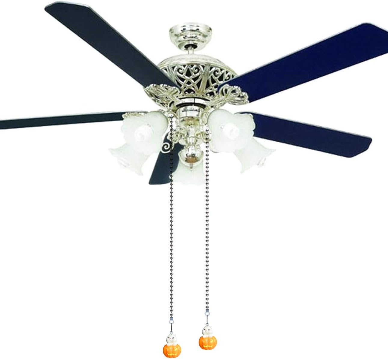 Hyamass Extensor de cadena para ventilador de techo, extensión de cadena de 12 pulgadas, adorno de cadena de ventilador de techo de Halloween con