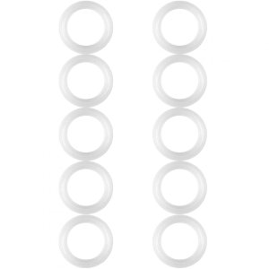 Juntas de sellado de silicona, 10 piezasjuego de 1.5 pulgadas de abrazadera sanitaria de grado alimenticio a prueba de fugas, tapas de tarro de Juntas de sellado de silicona, 10 piezasjuego de 1.5 pulgadas de abrazadera sanitaria de grado alimenticio a prueba de fugas, tapas de tarro de