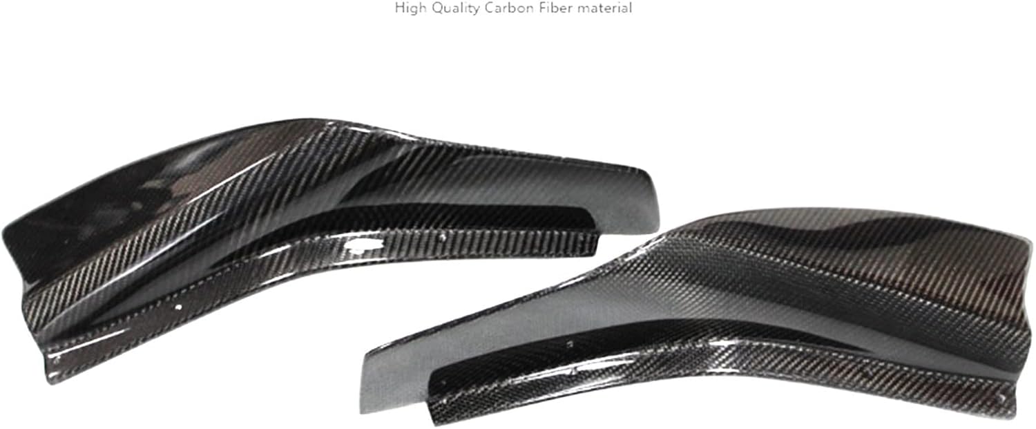 Cubierta de fibra de carbono para parachoques delantero, cubierta de ventilación de aire, tapa de lámpara antiniebla, protector de alerón, divisor