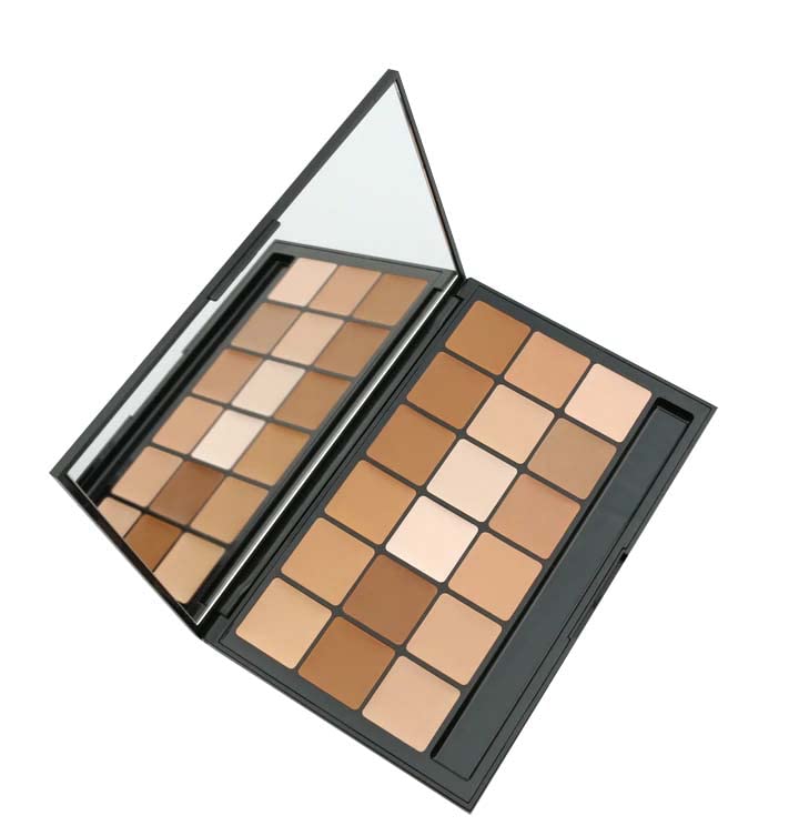 RCMA Vincent Kehoe Paleta de 18 partes de basecorrector #11, aspecto HD, acabado perfecto, maquillaje profesional para películas, teatro o uso diario