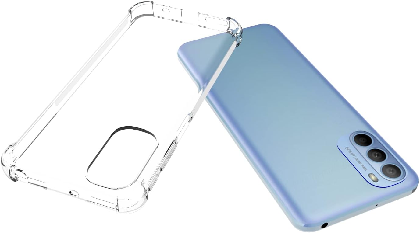 Funda para Motorola G41 4G Moto G41 Cubierta Transparente TPU Cuatro Esquinas Cubierta Transparente Suave Funda