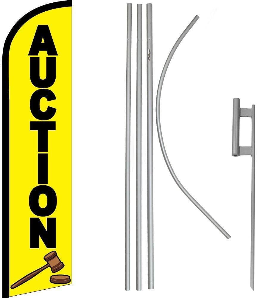 Premium AuctionWindless Flag & 16ft Flagpole KitGround