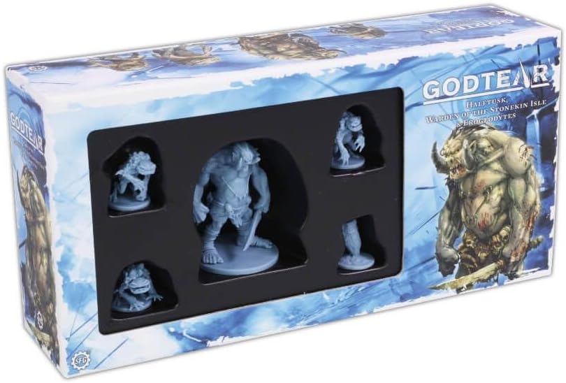 Steamforged Godtear Halftusk, Warden of The Stonekin Isle Guardians Champions Set