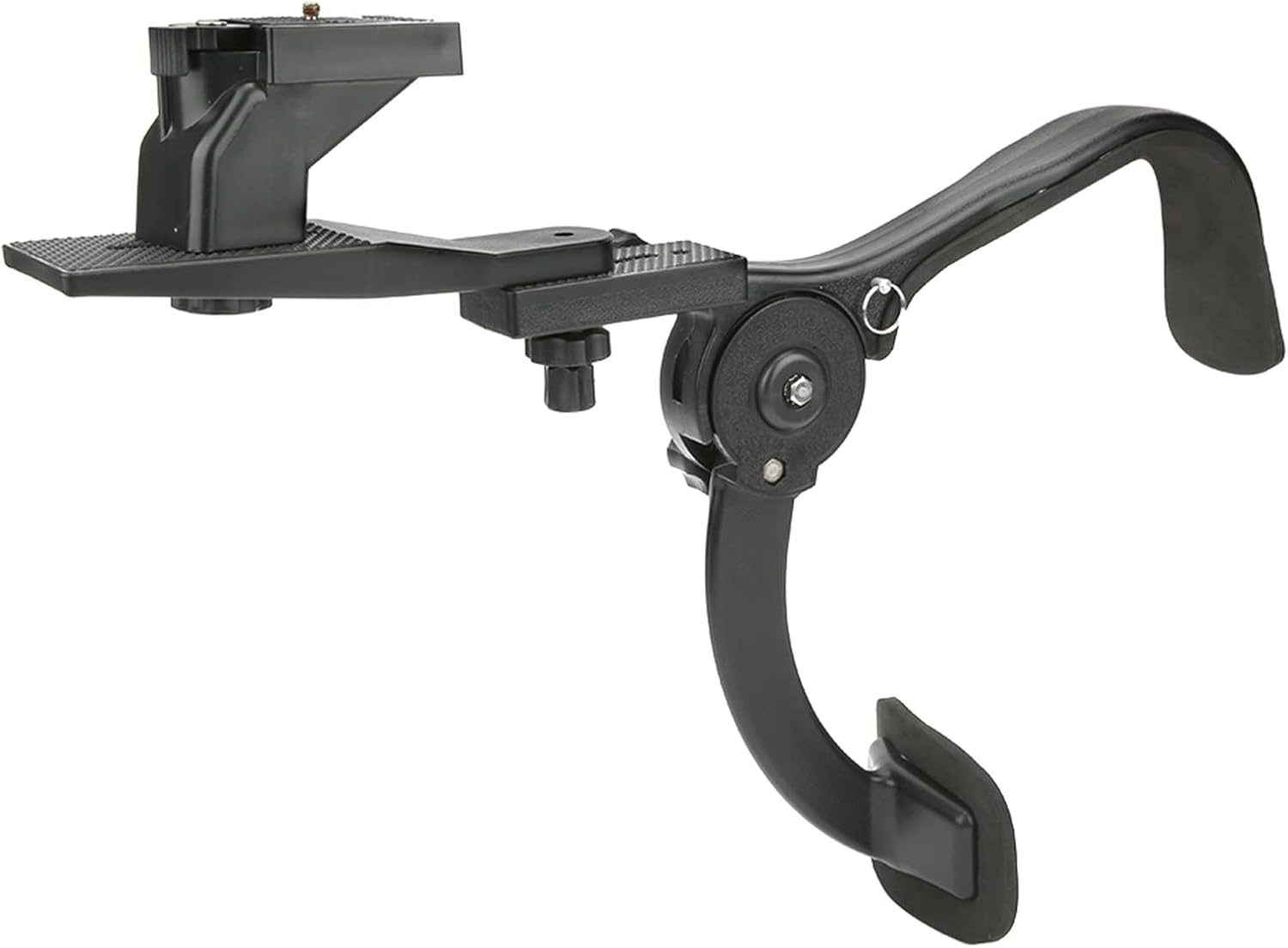 SR-500 Soporte de hombro de cámara negra, correa de cámara DSLR Fotografía Hombro Shock Soporte estabilizador Rig