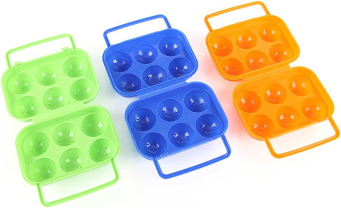 Amosfun Dispensador de cereales Soporte de huevos para refrigerador Soporte de huevos con asa Contenedor de huevos para refrigerador, cartones de