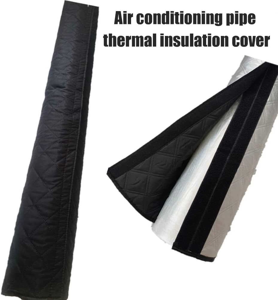 Enfudid Cubierta de manguera de aire acondicionado portátil, cubierta de manguera de CA aislada, ajuste universal para conductos de escape de 5