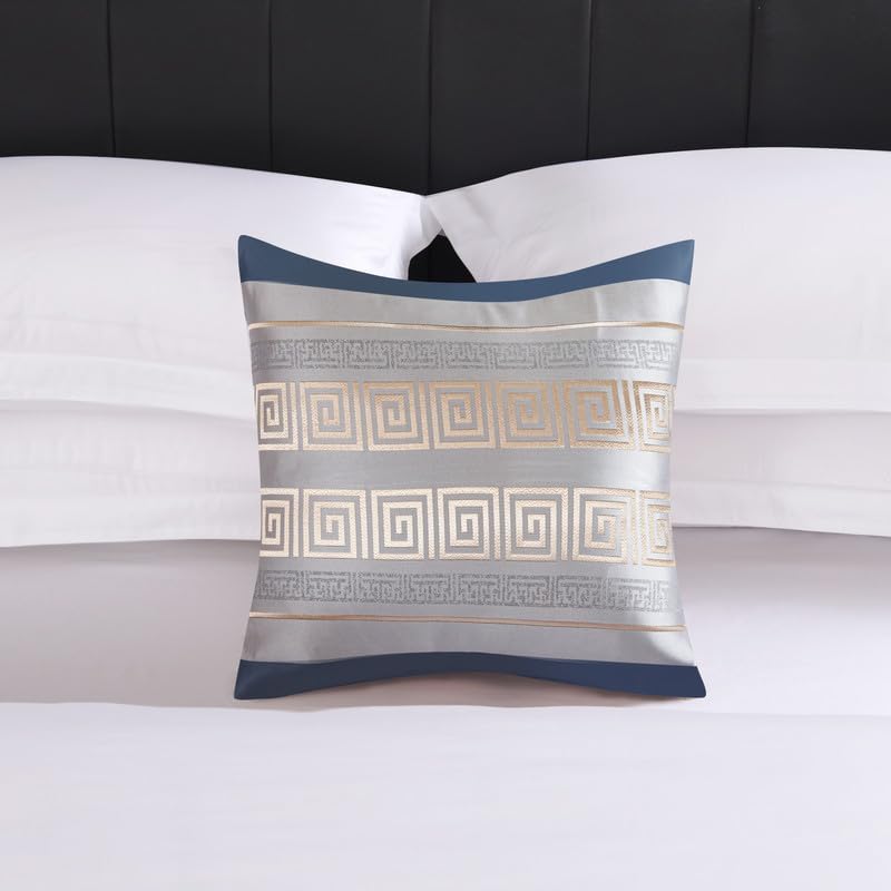 OSVINO Camino de cama a rayas, bufanda de cama de microfibra de lujo, protector de ropa de cama versátil, camino de mesa moderno, bufandas de cama