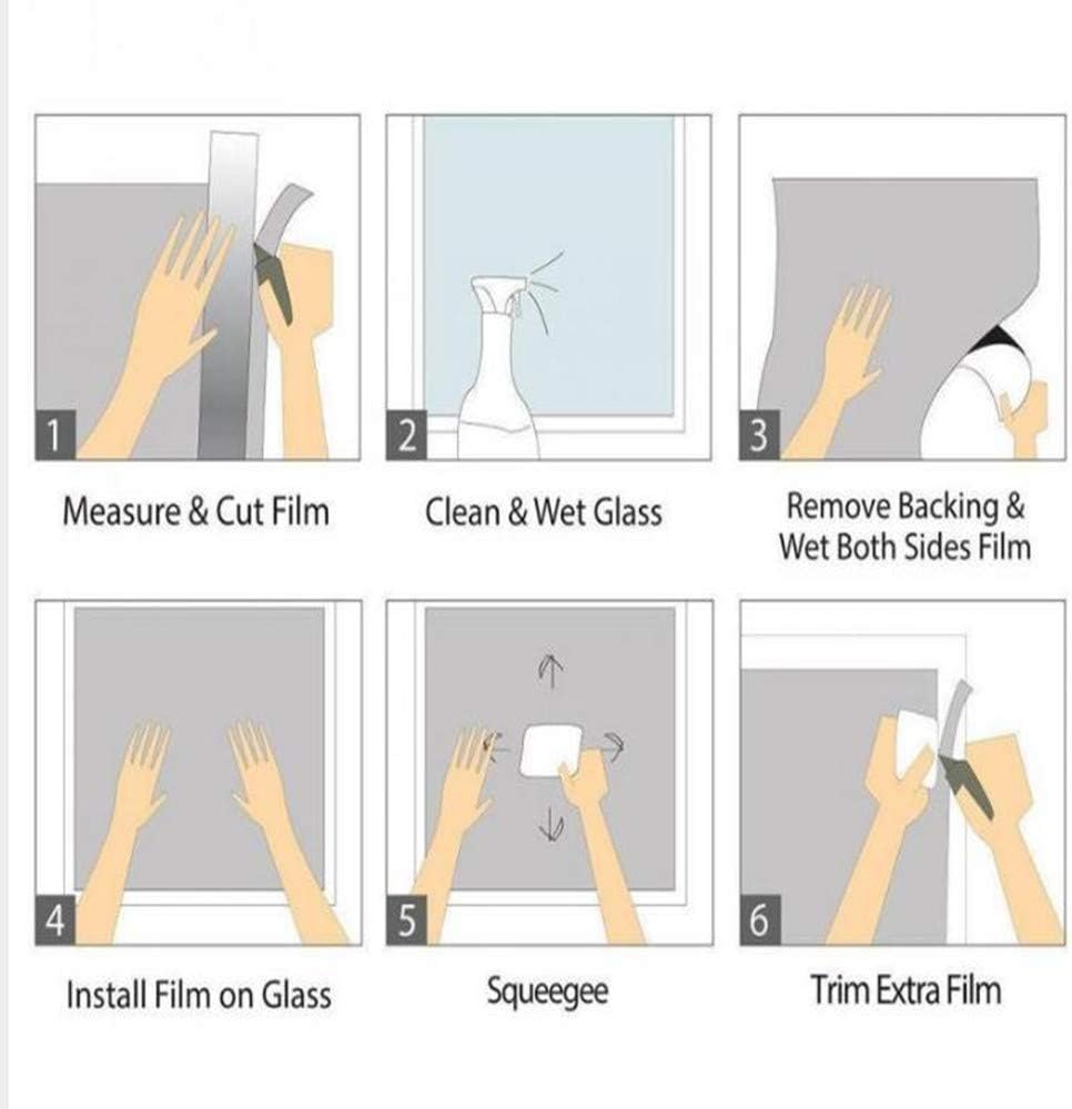 Película de privacidad para ventana, esmerilada, con bloqueo UV, lindo gato, perro, película decorativa de vidrio, calcomanías de ventana para el