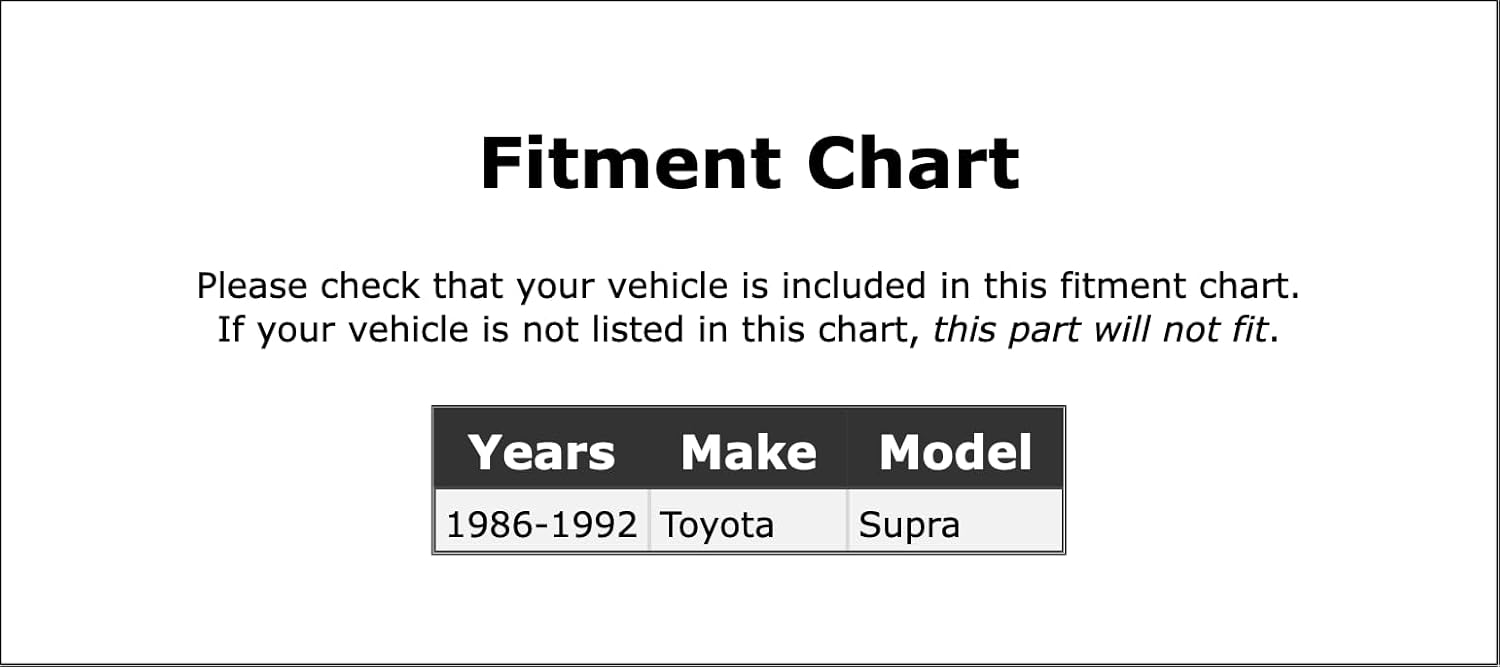 Soporte de elevación de escotilla compatible con Toyota Supra 1986 1987 1988 1989 1990 1991 1992 PC-335601