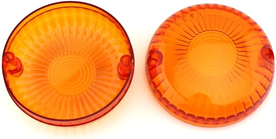 GZYF 2 piezas ámbar de luz de señal de giro cubierta indicador cubiertas biseles reemplazo para Yamaha V Star 650 1100 Royal Star Vmax Maxim Virago