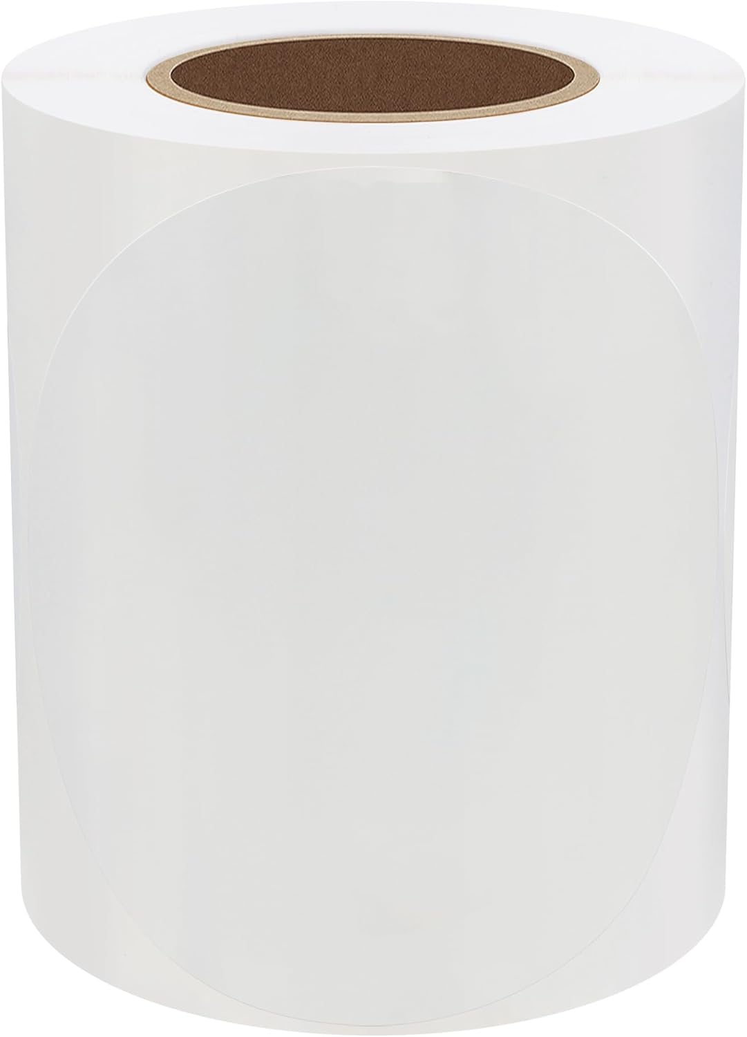 Hybsk Etiquetas adhesivas de sello transparente, 3 pulgadas, etiquetas de oblea circulares redondasetiquetas 200 por rollo (3 pulgadas redondas)