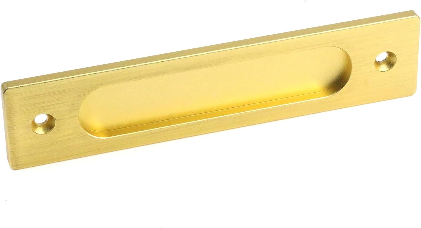 Manija de puerta corrediza de granero de 7 pulgadas, tiradores de puerta deslizante de aleación de aluminio, tiradores rectangulares para ventana de