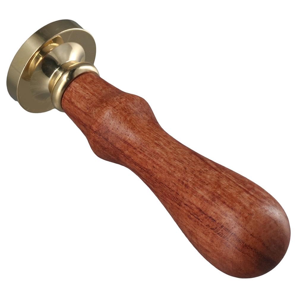 Sello de cera de eucalipto, sello de sellado de patrón de plantas elegante vintage con mango de madera, sello de sellado para decoración de paquetes