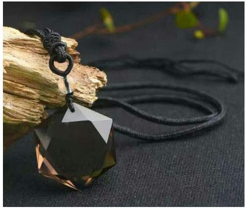 Dije de cuentas de cuarzo ahumado natural pulido pulido con piedras preciosas ahumadas perforadas, para hacer joyas, 1 unidad (cuarzo ahumado)